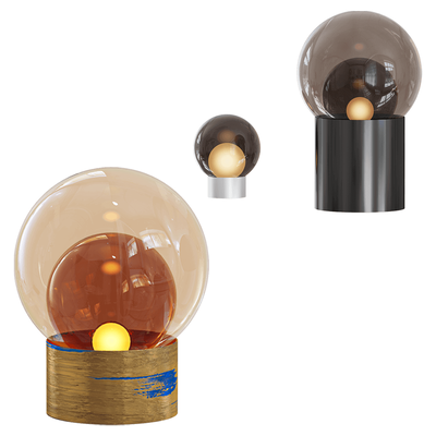 Pulpo德国特色Boule系列球形玻璃灯罩台灯3D模型（OBJ,FBX,MAX）