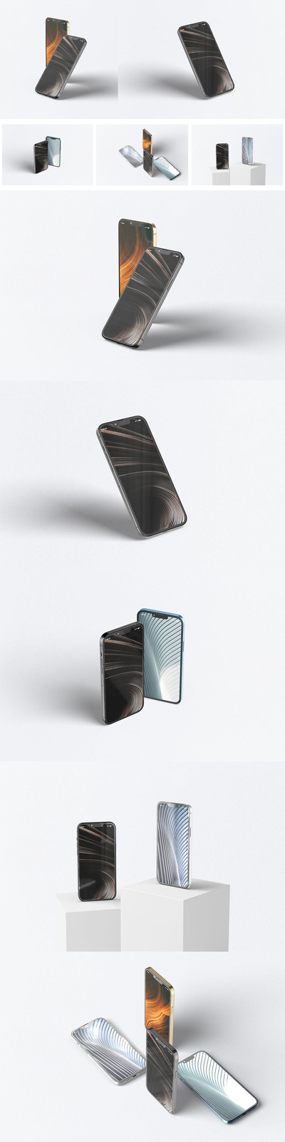 iPhone 13 Pro Max苹果手机样机 (PSD,PDF)