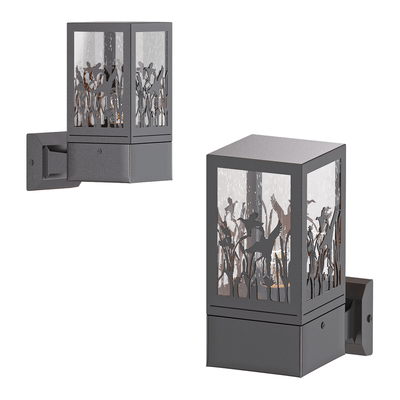 Odeon Light Fressi深灰色金属灯罩壁灯3D模型（OBJ,FBX,MAX）