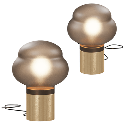 Pulpo kumo云朵形灯罩台灯 小落地灯3D模型（OBJ,FBX,MAX）