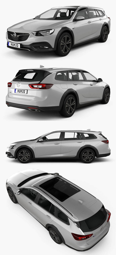 2017欧宝Opel Insignia Country Tourer汽车3D模型（OBJ,FBX,MAX,C4D,LWO）