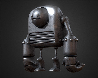 趣味铁皮机器人3D模型下载（FBX）