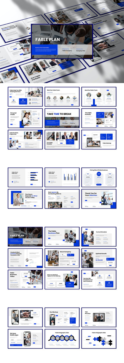 时尚高端清新简约多用途的高品质商业商务质感powerpoint幻灯片演示模板（pptx）