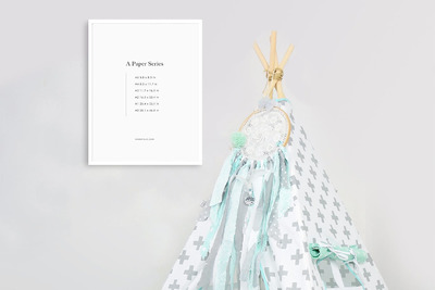 作品照片展示相框画框样机模板 (JPG,PDF,PSD)