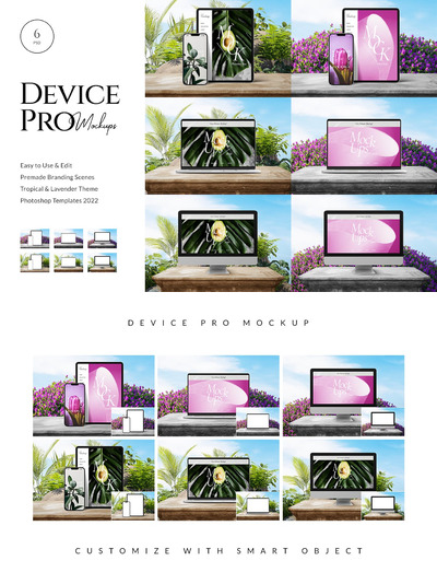 苹果产品屏幕设备样机模板 (PSD)