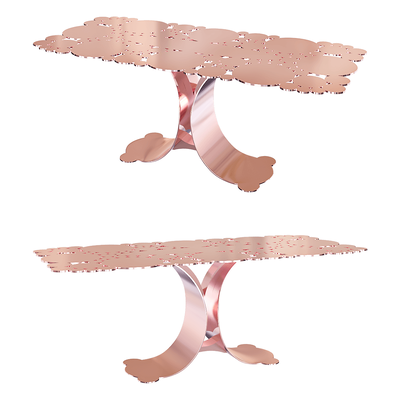 MAVIMATT Ninfea长方形金属镂空台面餐桌3D模型（OBJ,FBX,MAX）