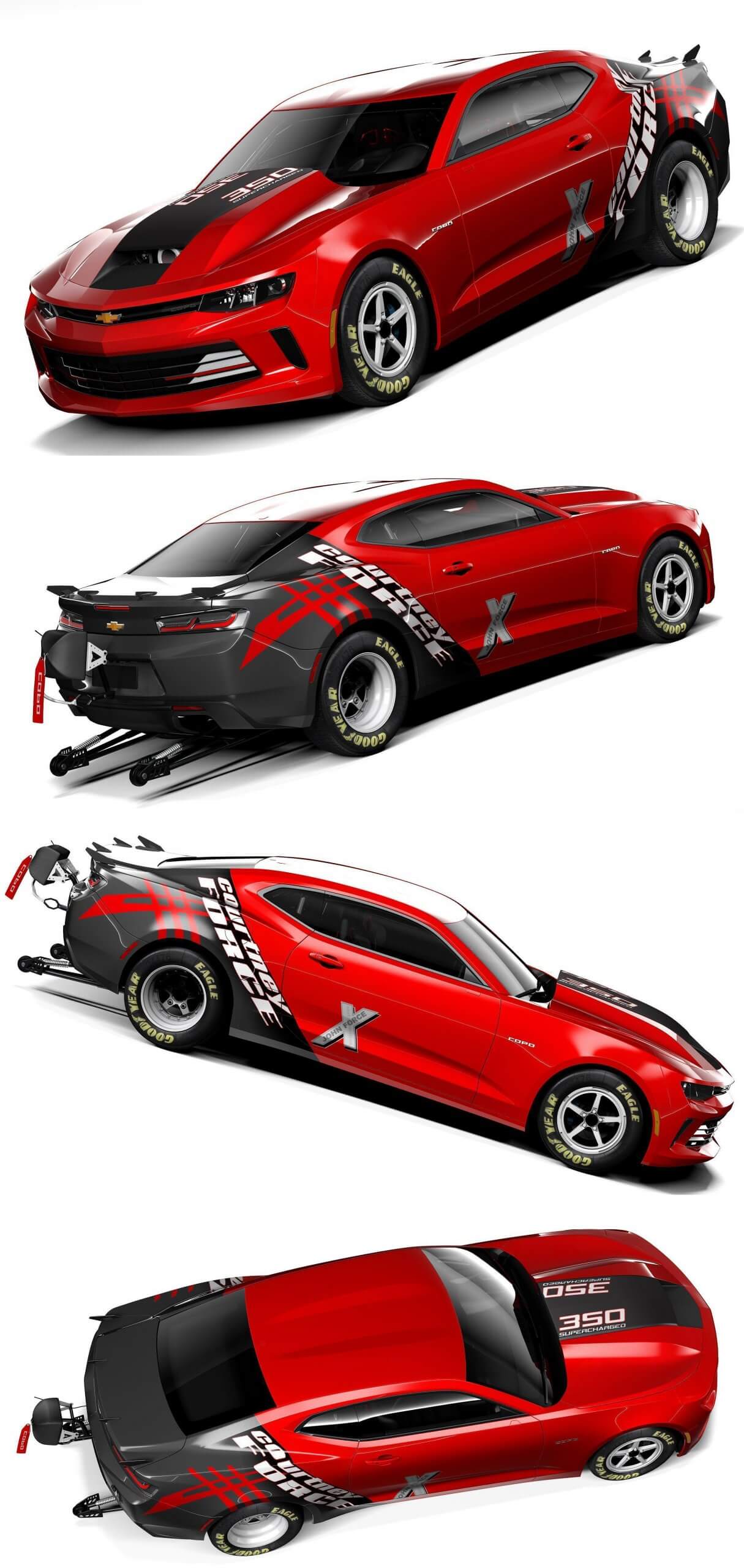2016款雪佛兰科迈罗Chevrolet Camaro COPO汽车3D模型（OBJ,FBX,MAX,C4D,LWO）