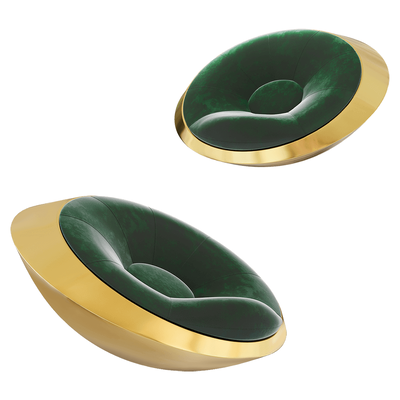 MAVIMATT UFO旋转飞碟椅 摇椅3D模型（OBJ,FBX,MAX）