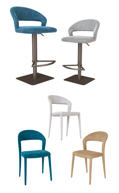 Top concept Asti系列椅子和高脚椅3D模型（OBJ,FBX,MAX）