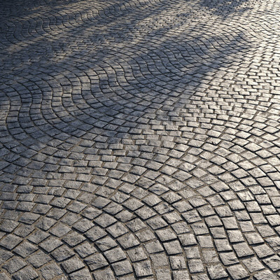 石块铺路3D模型（FBX,MAX）