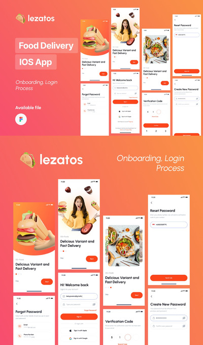 食品配送 APP UI KIT (FIG)