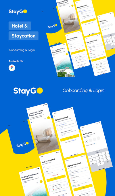 酒店住宿相关APP UI KIT (FIG)