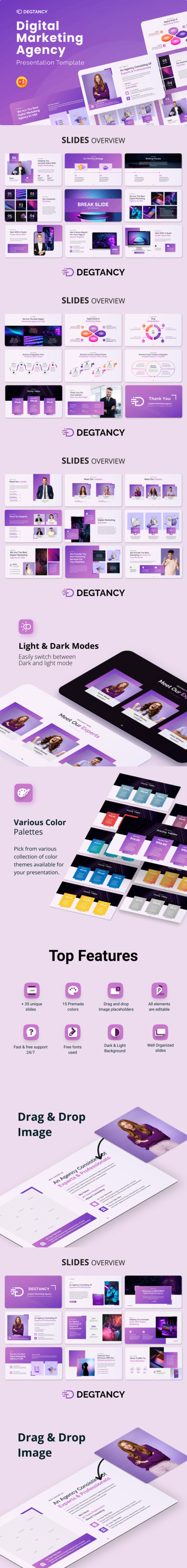 数字营销PPT演示模板 (PPTX)