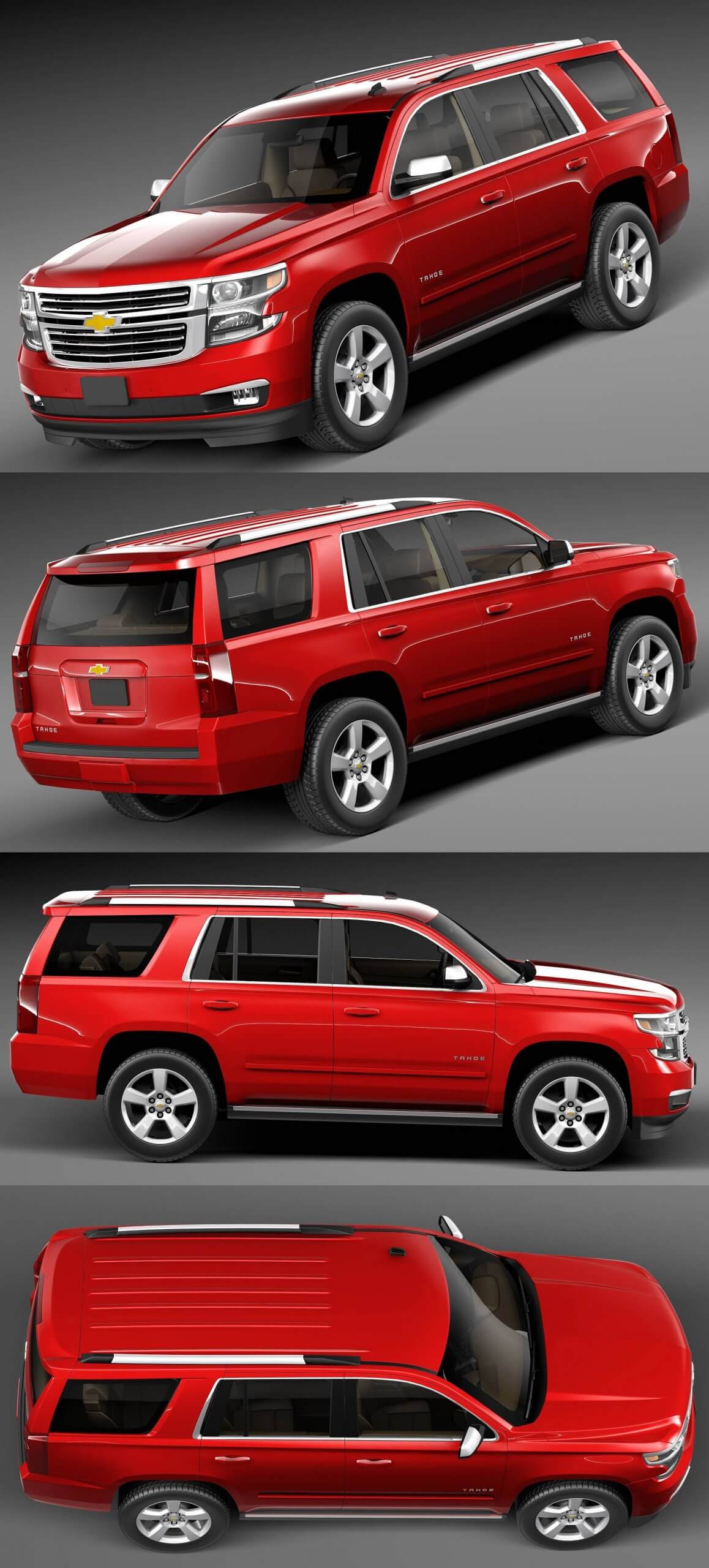 2015雪佛兰Chevrolet Tahoe SUV汽车3D模型（OBJ,FBX,MAX,C4D,LWO）