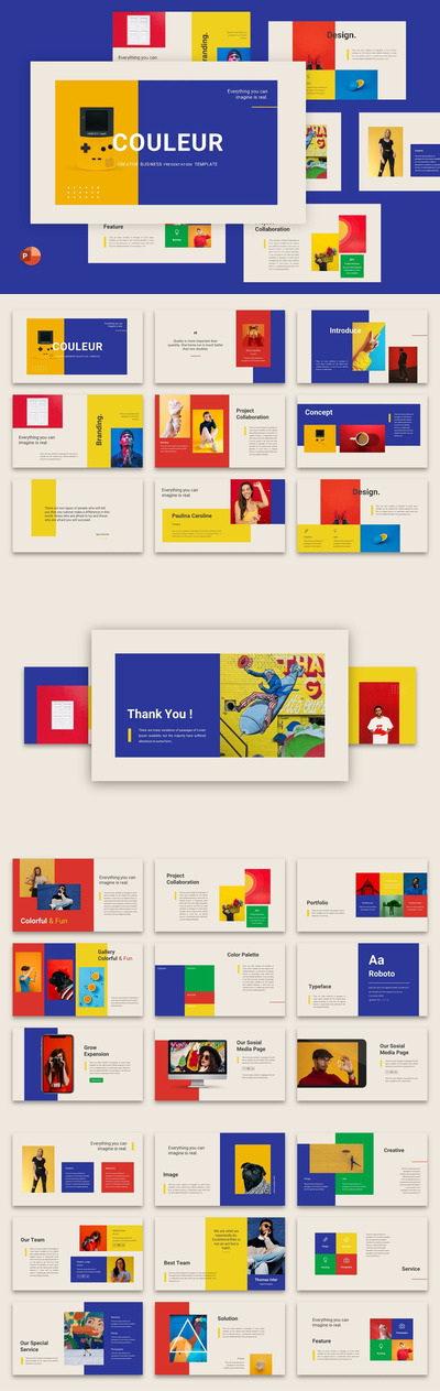 创意商业产品推广PowerPoint模板 (PPTX)