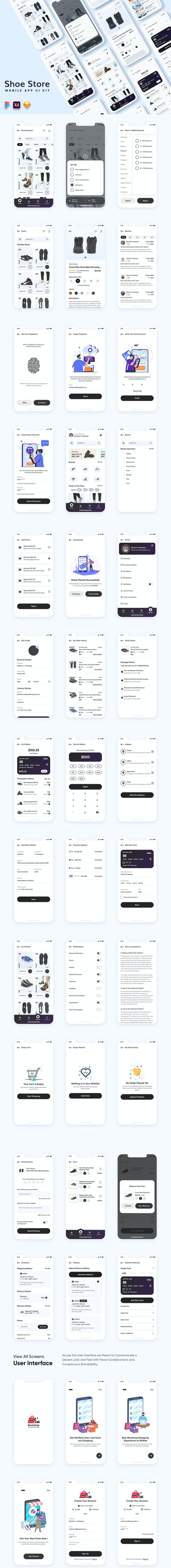 🔴时尚高端多用途的专业电子商务淘宝APP UI KITS-SKETCH, FIG, XD
