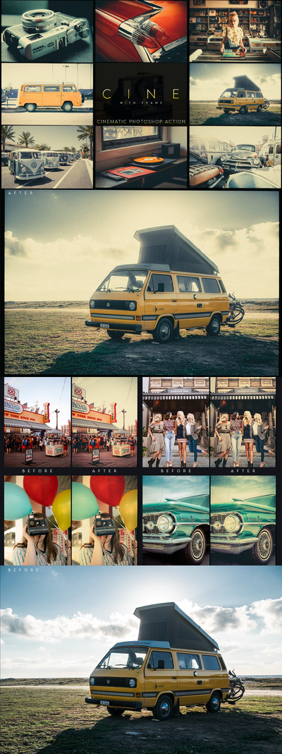 🔴时尚高端专业的电影滤镜photoshop动作预设