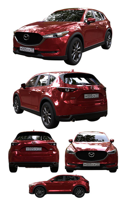2017马自达Mazda CX 5 SUV汽车3D模型（OBJ,MAX）