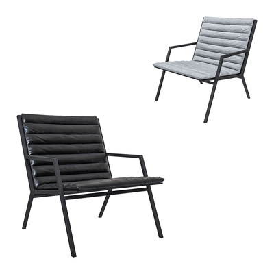 Ossen金属框架薄布艺皮革软垫扶手椅3D模型（OBJ,FBX,MAX）