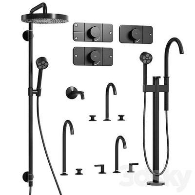 AXOR ONE系列全套淋浴花洒3D模型（FBX,MAX）