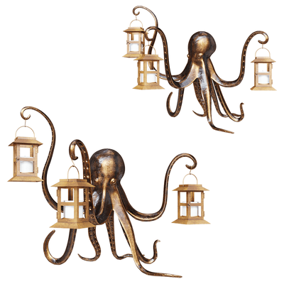 章鱼灯笼烛台3D模型（OBJ,FBX,MAX）