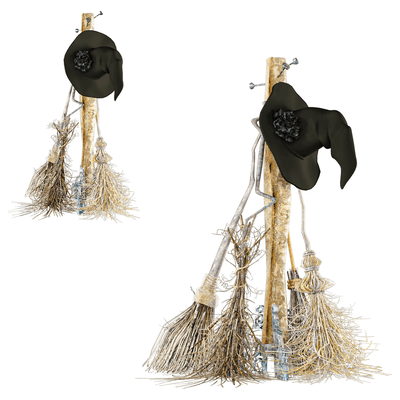 Halloween万圣节女巫套装3D模型（OBJ,FBX,MAX）