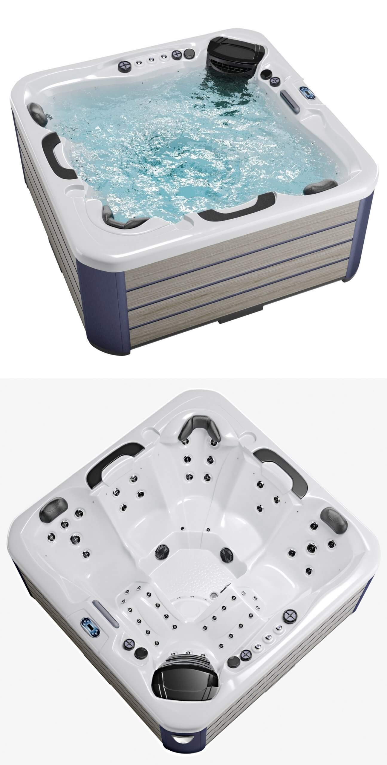 Jacuzzi Balboa方形按摩浴缸3D模型（FBX,MAX）