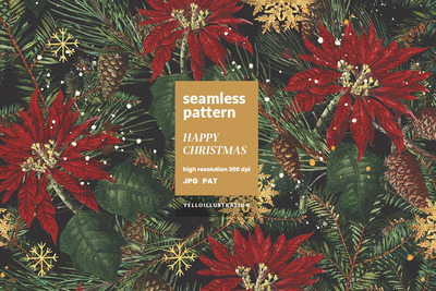 豪华圣诞节图案背景 (JPG)