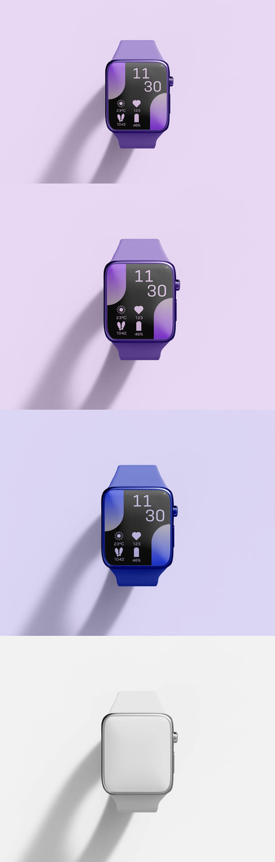 数字智能Watch手表屏幕样机 (PSD)