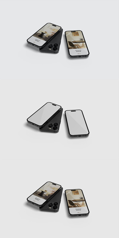 新款iPhone14苹果手机样机模板 (PSD)