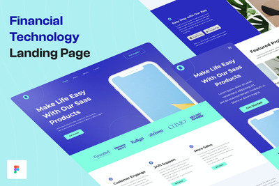 金融技术企业官网UI模版 (FIG)