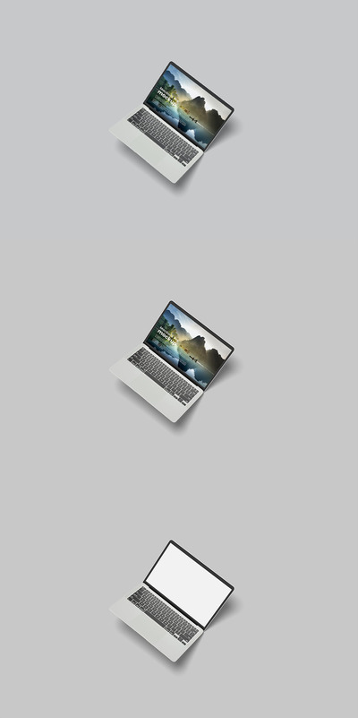 MacBook苹果电脑样机 (PSD)