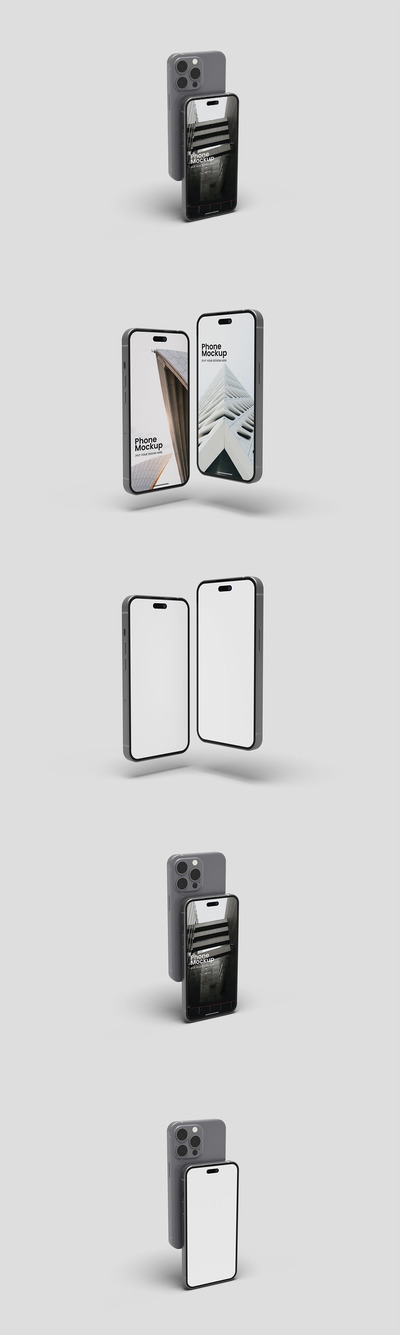 浮动iPhone 14苹果手机样机 (PSD)