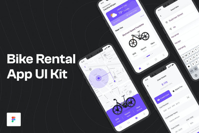 租赁自行车应用APP UI KIT (FIG)