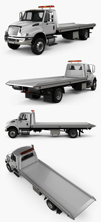 2015 International DuraStar拖车 卡车3D模型（OBJ,FBX,MAX,C4D,LWO）