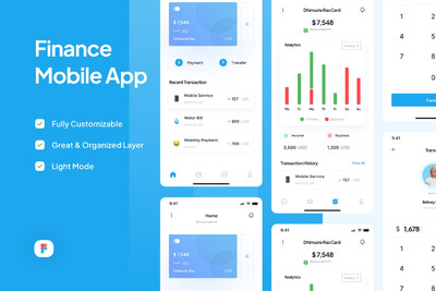金融移动应用APP UI KIT (FIG)