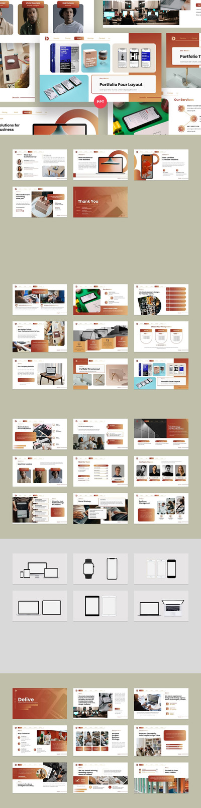 🔴时尚高端专业的高品质多用途powerpoint幻灯片演示模板（pptx）