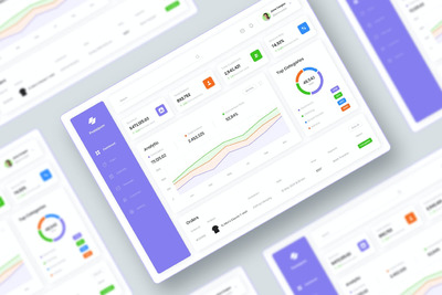 分析仪表板网页UI模板 (FIG)