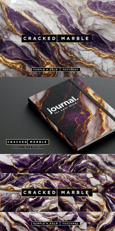 🔴高端时尚轻奢质感的紫金配色大理石背景底纹纹理大集合