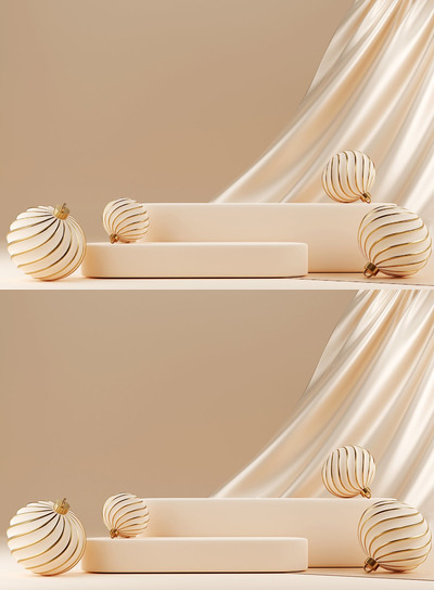 3D抽象圣诞灯光背景 (JPG)