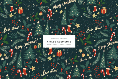 圣诞节背景元素背景 (AI,EPS,JPG,SVG)