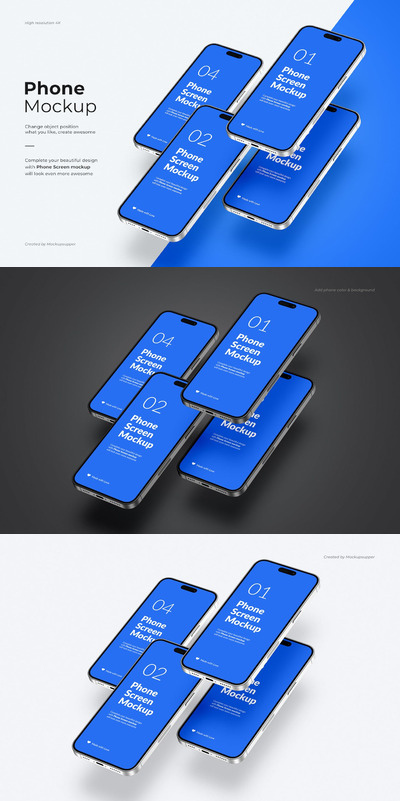 iPhone 14手机屏幕样机 (PSD)