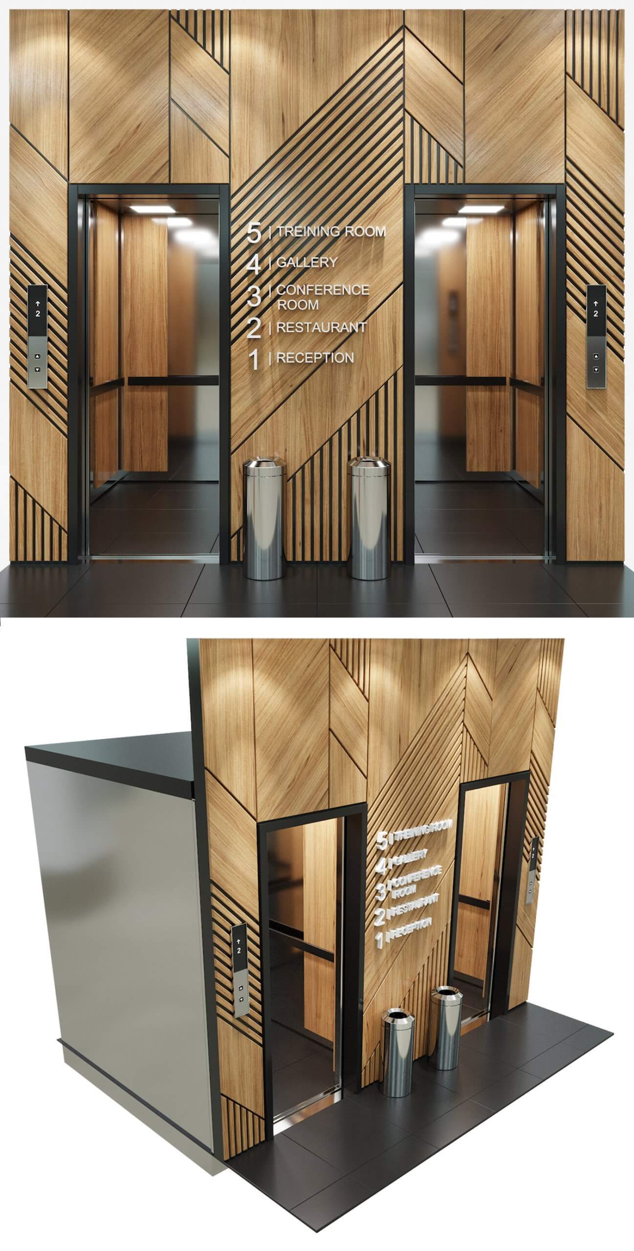 电梯 客梯3D模型（OBJ,FBX,MAX）