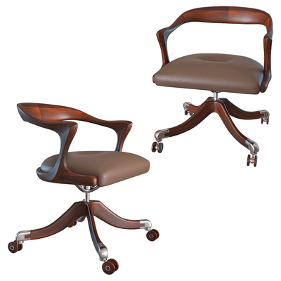 Ceccotti Collezioni Marlowe办公转椅3D模型（OBJ,FBX,MAX）