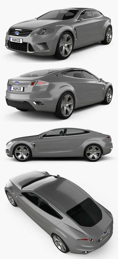 2005福特Ford Iosis Concept概念车3D模型（OBJ,FBX,MAX,C4D,LWO）