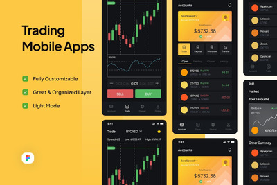 交易移动应用 App UI Kit (FIG)