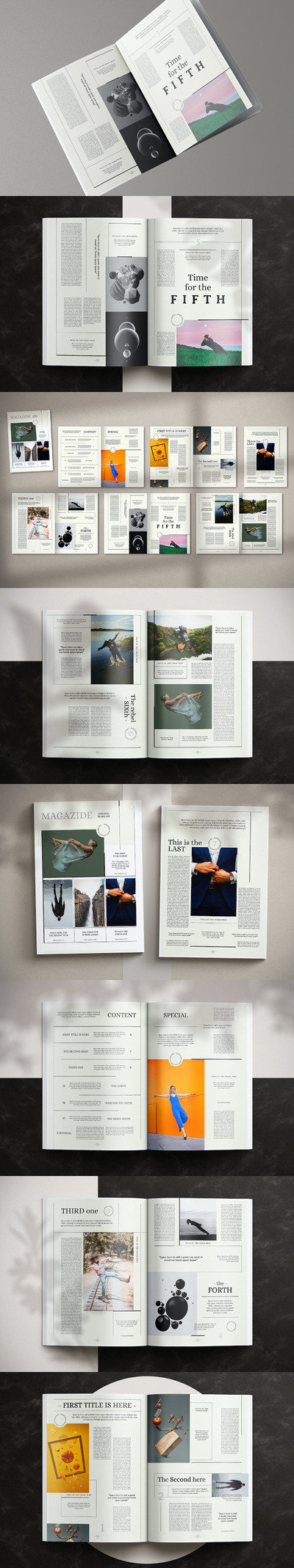 优雅的多用途A3杂志画册模板 (INDD)