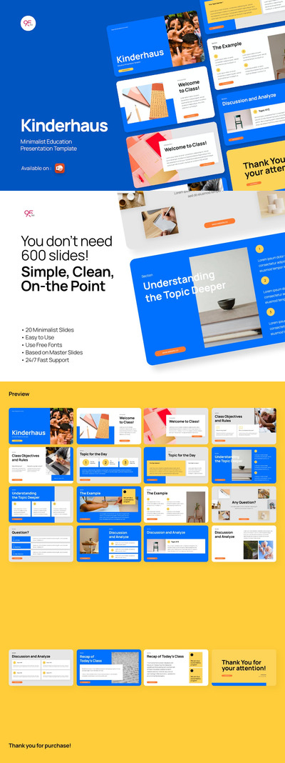 🔴清新时尚高端配色的高品质教育培训powerpoint幻灯片演示模板（pptx）