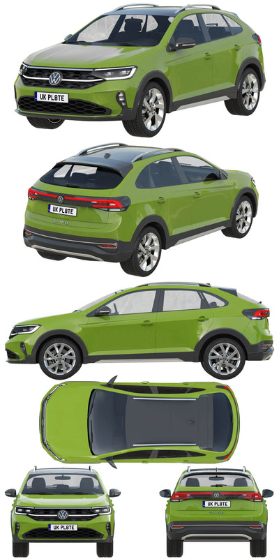 2022大众Volkswagen Taigo SUV汽车3D模型（OBJ,FBX,MAX,C4D,LWO）