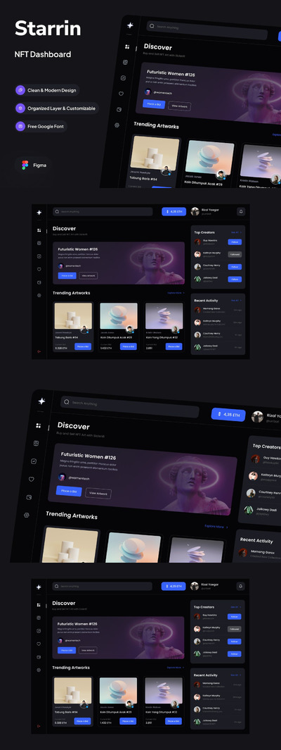 NFT 后台网页模版 (FIG)